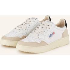 Autry Men's Medalist Leather Low Top Sneakers - White/Black