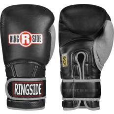 Martial Arts Ringside Gel Shock Safety Boxing Sparring Gloves, 14oz, Black/Gray