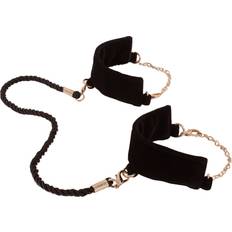 Brooke Velvet & Rope Cuffs Black