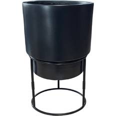 Wilko wilko Concrete Style Black Indoor Plant Pot
