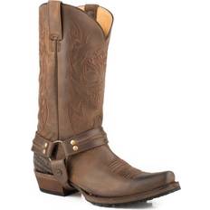 Boots Roper Mens Skull Lug Boots Oily Brown 11.5 EE