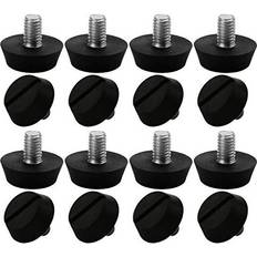 DIY Accessories SourcingMap M6 x 10 x 20mm Furniture Glide Leveling Feet Adjustable Leveler Floor Protector for Chair Sofa Leg 16 Pack