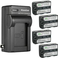 Kastar 4-Pack Battery and AC Wall Charger Replacement for Sony HVR-A1