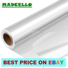 Transparente Papeles de regalo 100mX80cm Wide Plain Clear Florist Craft Cellophane Roll Film Wrap