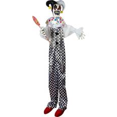 White Skeletons Animated Standing Clown White