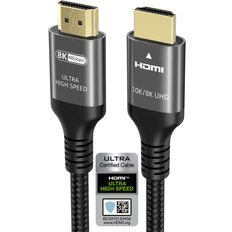 Ubluker 10K 8K 4K 48Gbps Standard HDMI - Standard HDMI M-M 4m