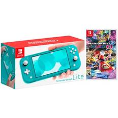 Nintendo Switch Games Record S/N, Switch Lite Turquoise Bundle with Mario Kart Deluxe