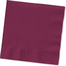 Party Supplies Creative Converting Burgundy Red Paper 2 Ply Beverage Napkins