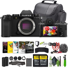 Fujifilm Digital Cameras Fujifilm X-S20 Professional Compact Digital Mirrorless Camera Body Bundle Black