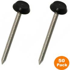 Black Hardware Nails GAP UPVC 40mm Poly Top Pins Nails Headed Fascia Fixings