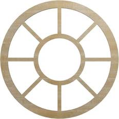 Moulding & Millwork Ekena Millwork OD 6 ID 3/8 T Grace Wood Pierced Ceiling Medallion Birch