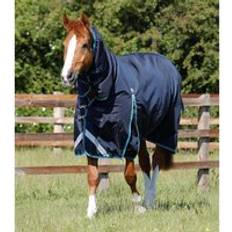 Equitazione Coperta impermeabile per cavalli con copricollo Premier Equine Buster Storm Bleu