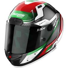 Nolan x804 rs ultra carbon maven carbon white green motorcycle helmet