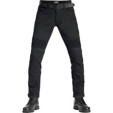 Pando Moto Slim Jeans, schwarz, Größe