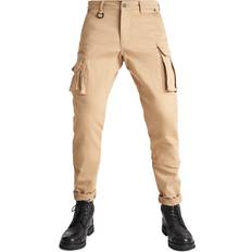 Beige Motorcycle Trousers Pando Moto Desert Cargo Textilhose, beige, Größe