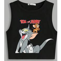 Shein Tank Tops Shein Plus Cartoon Printed Tank Top For Summer