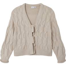 Name It Kimmao Cable Knitted Cardigan - Peyote Melange (13231251)