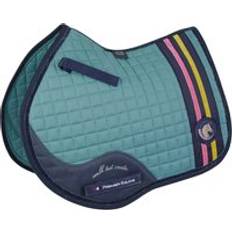 Turchese Selle e Accessori Cuscinetto da sella in cotone Premier Equine MPJ GP Jump Glitter Turquoise