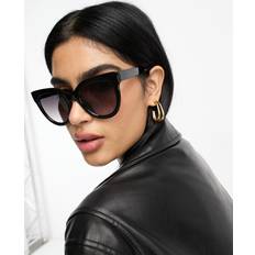 ASOS DESIGN Chunky Flare Cat Eye Sunglasses - Black