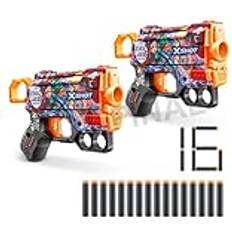 Xshot 36770 SKINS Blaster ZURU Demon Slayer 12 Darts, Menace 2 Blasters