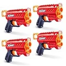 Xshot Blasters Xshot Excel Micro 2.0 von ZURU mit 32 Darts, Einfaches Nachladen, Air Pocket Dart Technologie, Schaumstoff-Blaster für Kinder, Teenager und Erwachsene 4 Schaumstoff-Blaster mit 32 Darts