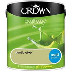 Crown Green - Wall Paints Crown breatheasy gentle olive Wall Paint Green