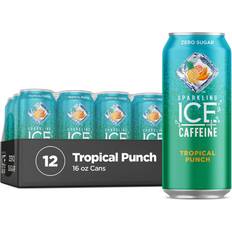 Sugar Free Juice & Fruit Drinks Sparkling Ice +Caffeine Tropical Punch Water Zero