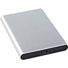 SUYING Extern solid state drive SSD 1 TB 512 GB/256 GB/128 GB, USB 3.1 Gen 2 Type-C bärbar mobil hårddisk, lämplig för stationär dator, bärbar dator, Macbook, smart TV 512 GB, grå