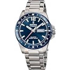 Festina Armbandsur Festina F20698/2 Titanium Titanium Titan Boett Silver Titan Band Grå Blå