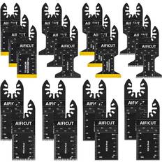 20 Pcs Oscillating Saw Blades Universal Wood Plastics Metal Titanium Multitool Blades Kits Fit Dewalt Rockwell Milwaukee Makita Bosch
