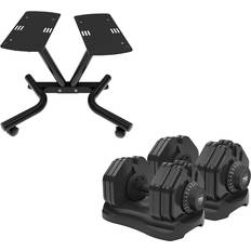 Muscle Squad Quick Select Adjustable Dumbbell Set Pair Stand Packages 40kg Quick Select Adjustable Dumbbell Pair Stand 40kg Quick Select Adju