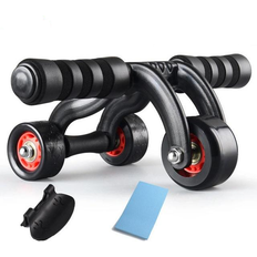 HOD Fitness 3 Wheels Brake Accessory Ab Roller Abdominal Muscle Workout Wheels Gym Equipment