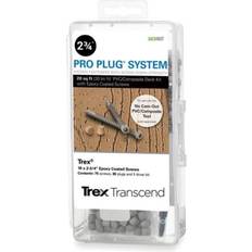 Pro Plug PVC Plugs and Epoxy Screws for Trex Spiced Rum Decking