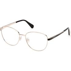 MAX&Co. Max & Co. MO5148 032 Women’s Gold Size Free Lenses HSA/FSA Insurance Blue Light Block Available Shiny Pale Gold 54