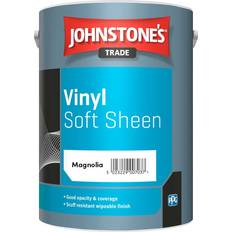 Johnstone's Trade Beige Paint Johnstone's Trade Vinyl Soft Sheen Magnolia 10L Wall Paint Beige