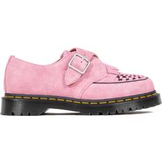 Shoes Dr. Martens Ramsey Suede Kiltie Buckle Creepers - Fondant Pink