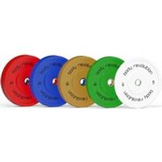 Vert Disques de Poids Body Revolution Olympic Bumper Plates Colour 10kg pair