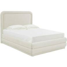 TOV Furniture Briella Cream Velvet Frame Bed