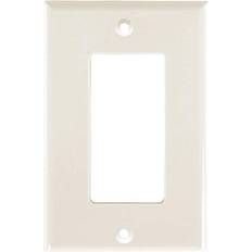 Beige Wall Switches Power Gear Single oversized wall plate, 1 gang, light switch beige Light Almond 1 Pack