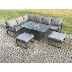 Garden & Outdoor Furniture Fimous Aluminium Corner Patio Dining Set