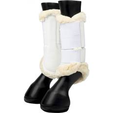 LeMieux Horse Boots LeMieux Fleece Edged Mesh Brushing Boot White/Natural