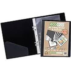 Eco-Eco A5 65% Recycled 2 Ring Presentation Ring Binder with 12 Pockets