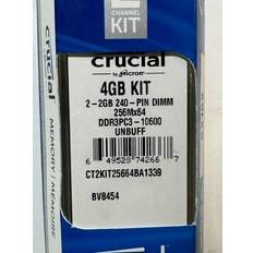 Crucial DDR3 RAM minnen Crucial 💥 4gb kit 2x2gb ddr3 1333mhz pc3-10600 non-ecc desktop memory 240