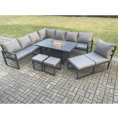 Garden & Outdoor Furniture Fimous Aluminium Corner Pit Outdoor Lounge Set