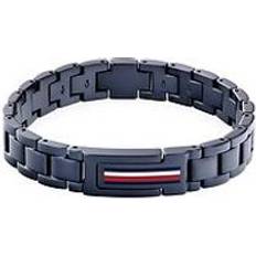 Blue Bracelets Tommy Hilfiger mens blue IP bracelet, Blue, Men