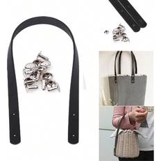 Leather Bag Accessories Shein pcs Bag Strap Removable PU Handle Shoulder Strap DIY Replacement Accessories Handbag Strap Handle Strap Handbag Accessories Handbag Strap Handle Acces