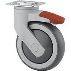 wheel Ø x width 75 x 25 mm, wheel Ø x width 75 x 25 mm, swivel castor with double stop