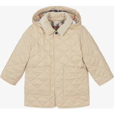 Beige Jackets Children's Clothing Burberry Quilted Coat - Dove Grey