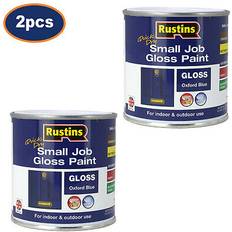 Rustins Blue Paint Rustins gloss oxford quick dry Wood Paint Blue 0.26L