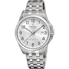 Festina Armbandsur Festina F20696/1 Titanium Titanium Titan Boett Silver Titanrem Grå Vit